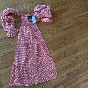 Sleep red/white gingham dress! Brand hew with tags!